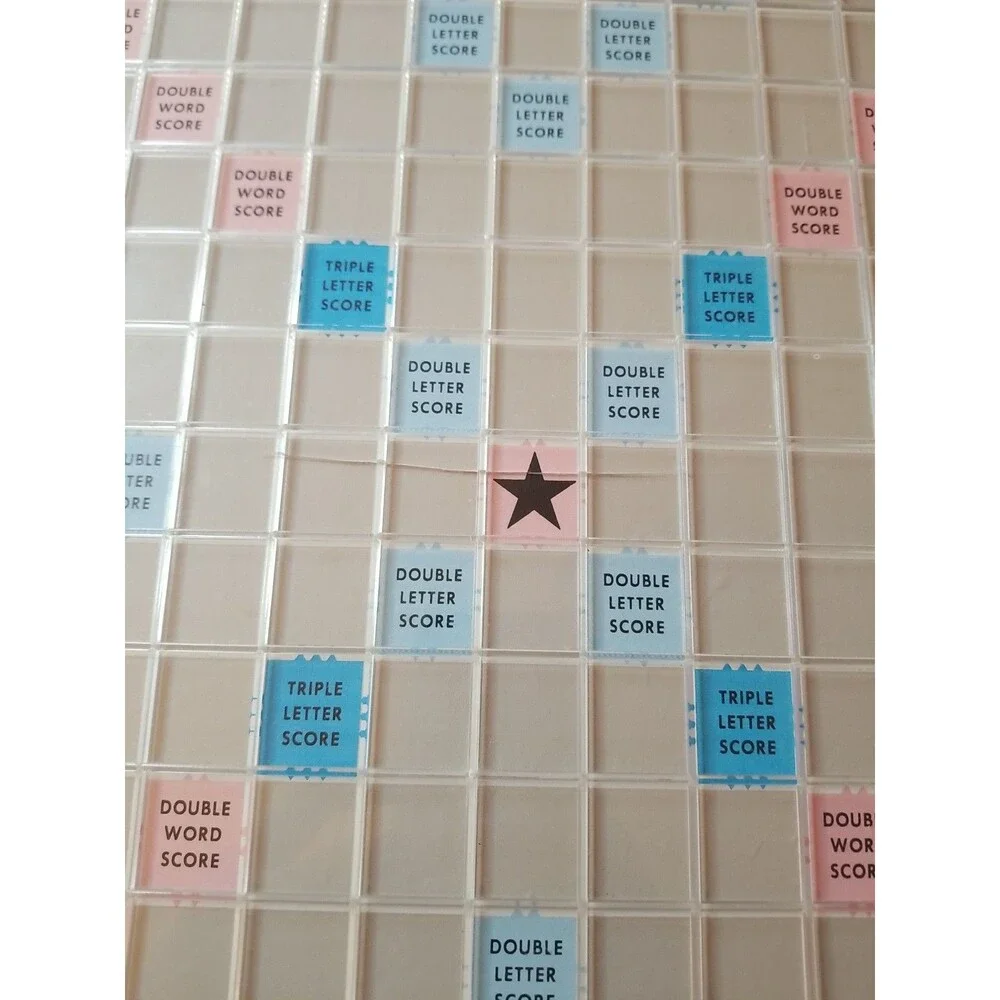 Vintage 1977 Deluxe Edition Scrabble Complete Selchow & Righter Blue Box Game